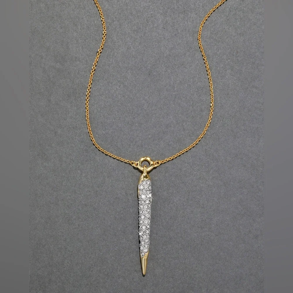 ALEXIS BITTAR • Solanales Gold Crystal Spear Necklace